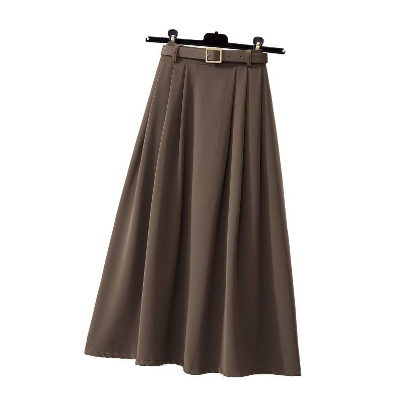 High Waist Drooping Large Skirt.