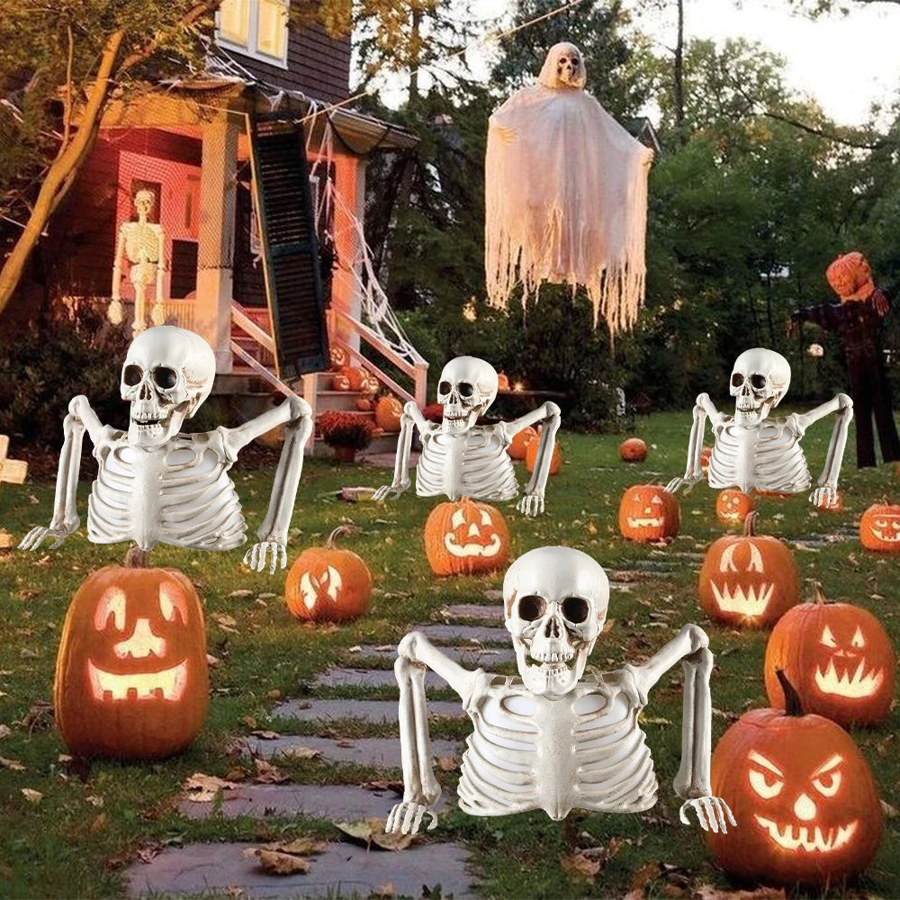Halloween Decorations Glowing Skull Skeleton