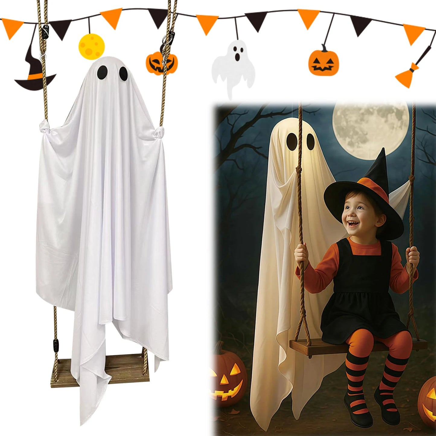 Halloween Adjustable Ghost Decorations