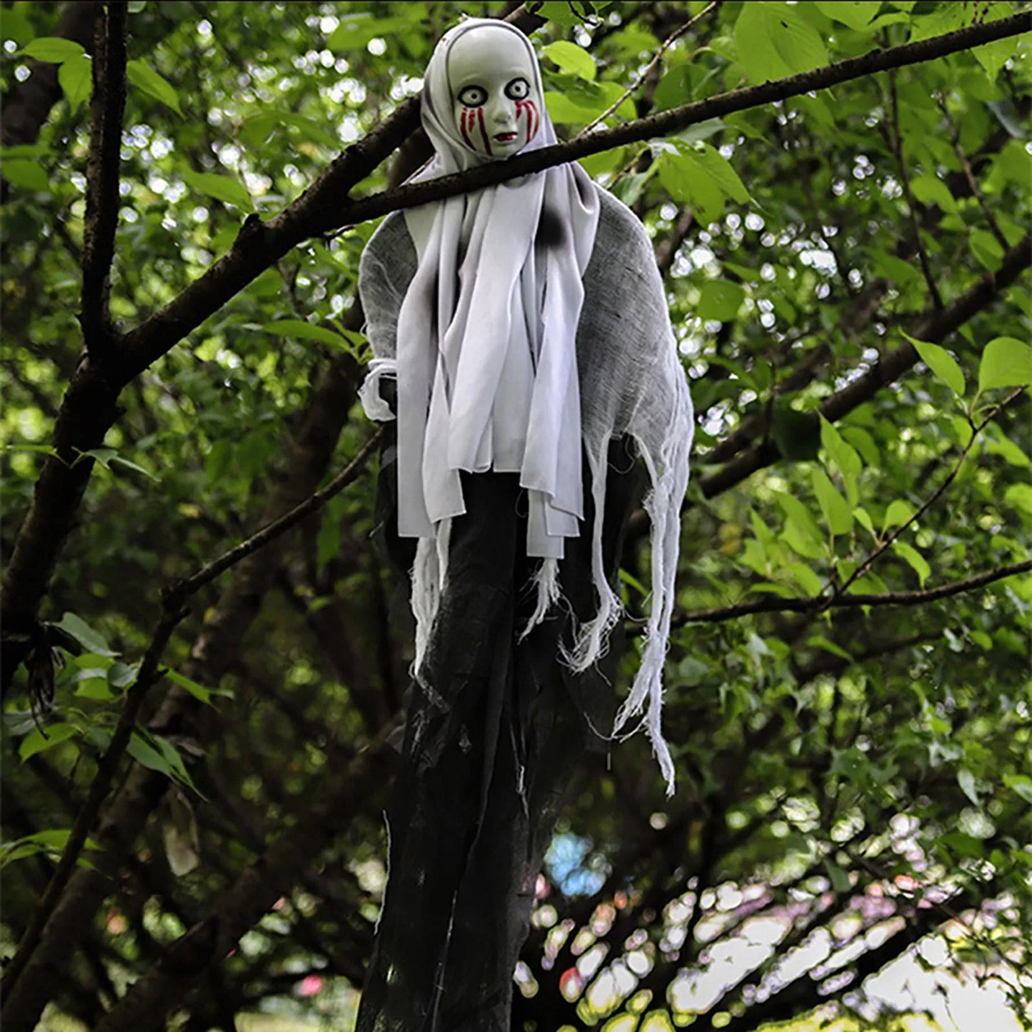 Halloween Hooded Female Skeleton