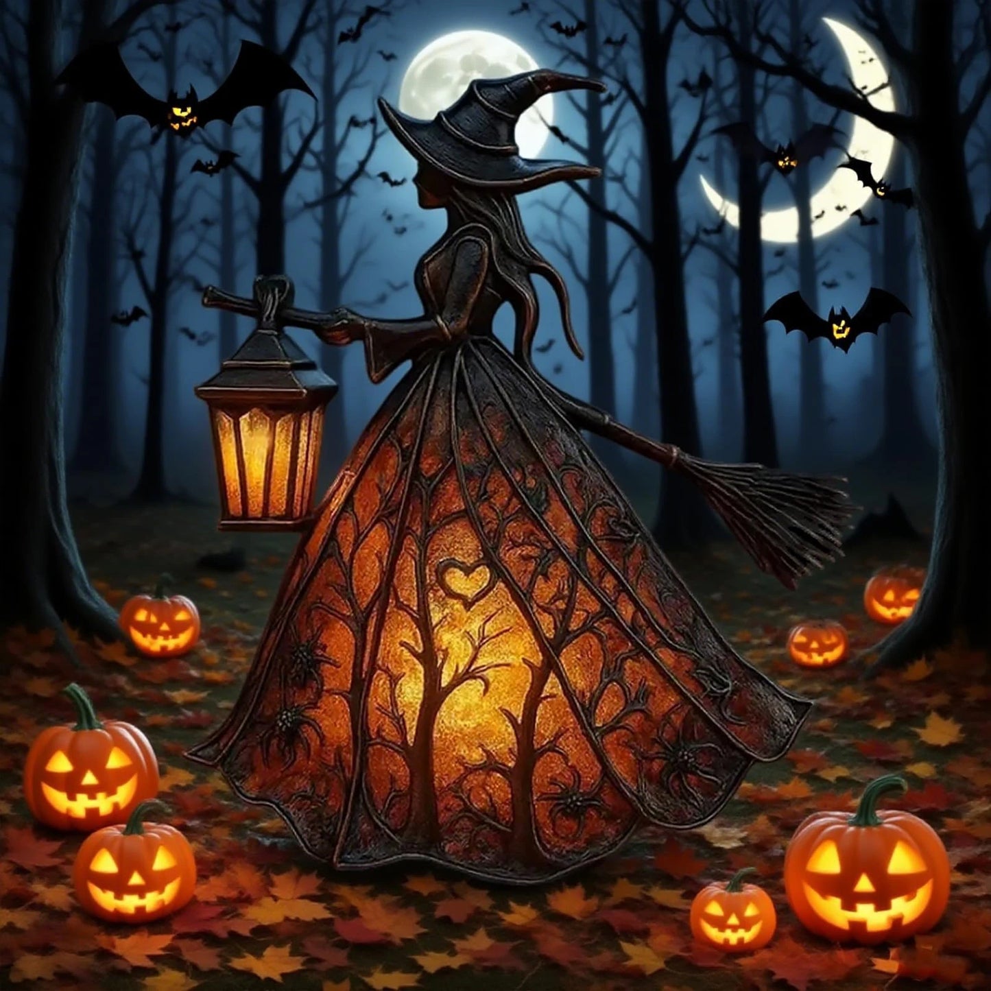 Halloween Witch Lamp