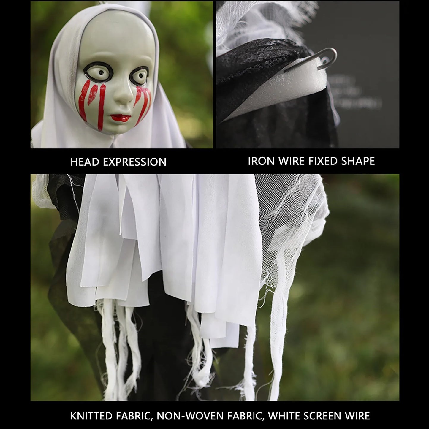 Halloween Hooded Female Skeleton