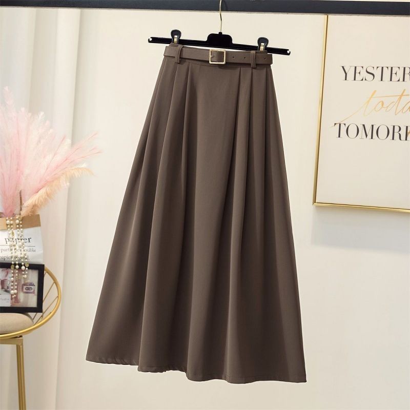 High Waist Drooping Large Skirt.
