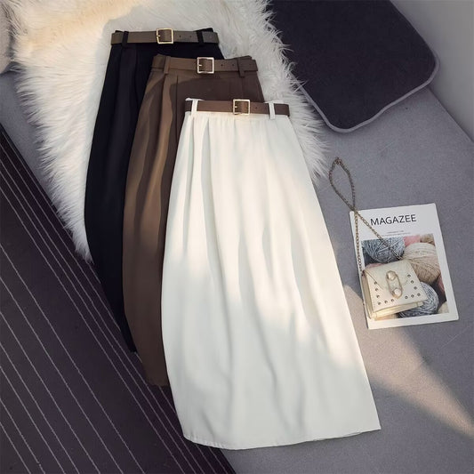High Waist Drooping Large Skirt.