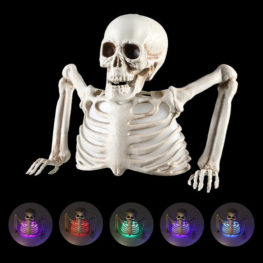 Halloween Decorations Glowing Skull Skeleton